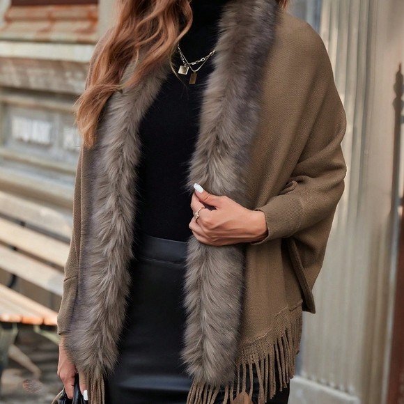 Trim Fringe Hem Cardigan - Picture 1 of 6